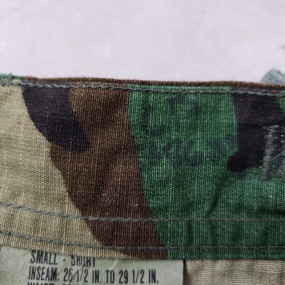 Vintage 90s Mens Camo Cargo Pant US Army 31x29 Button Up Uniform Trouser Ripstop - Picture 16 of 16